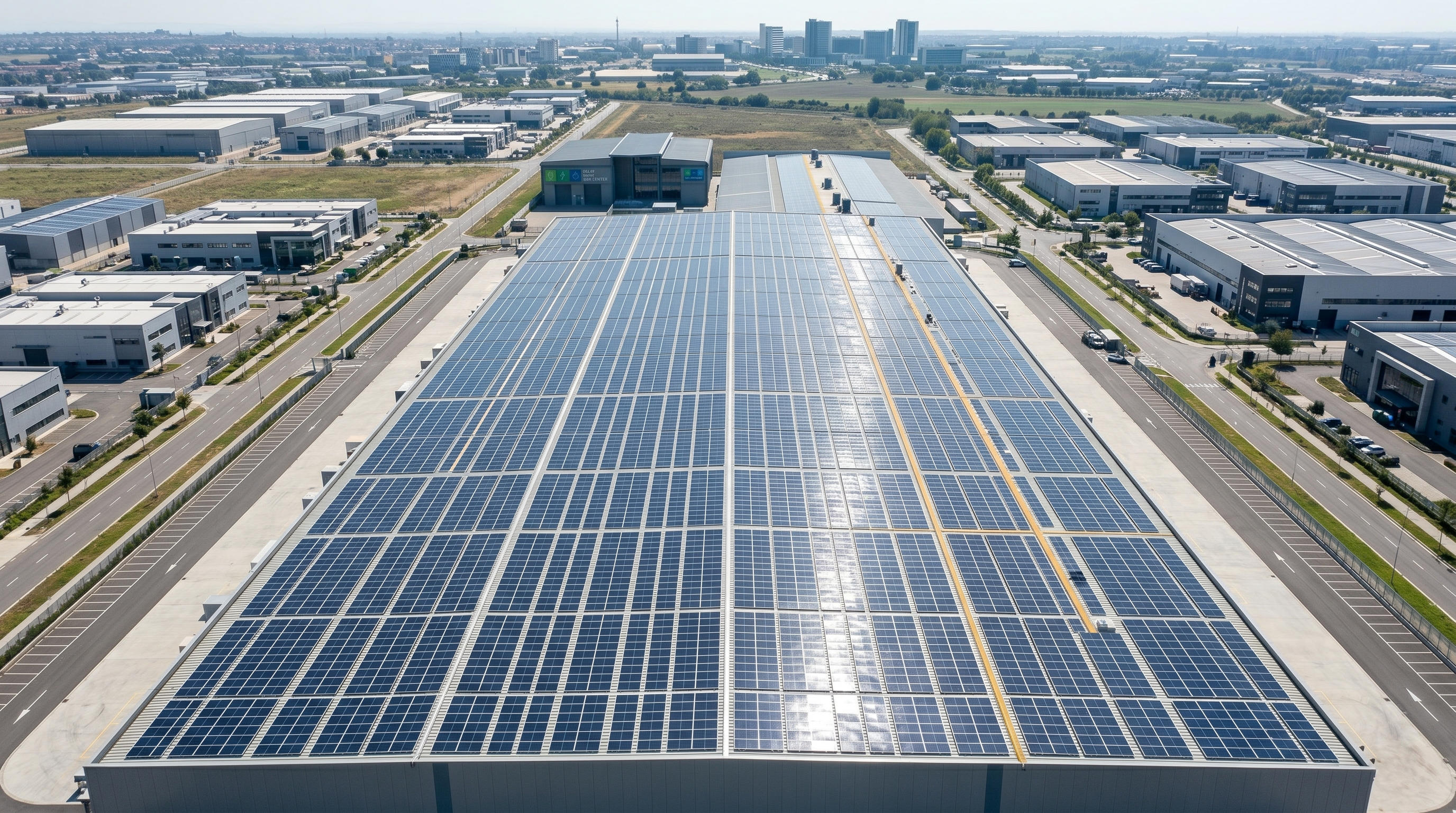 Impianto fotovoltaico industriale su capannone in Emilia-Romagna
